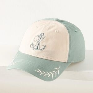 NWT Anthropologie Coney Island Picnic Nautical Monogram Cap K